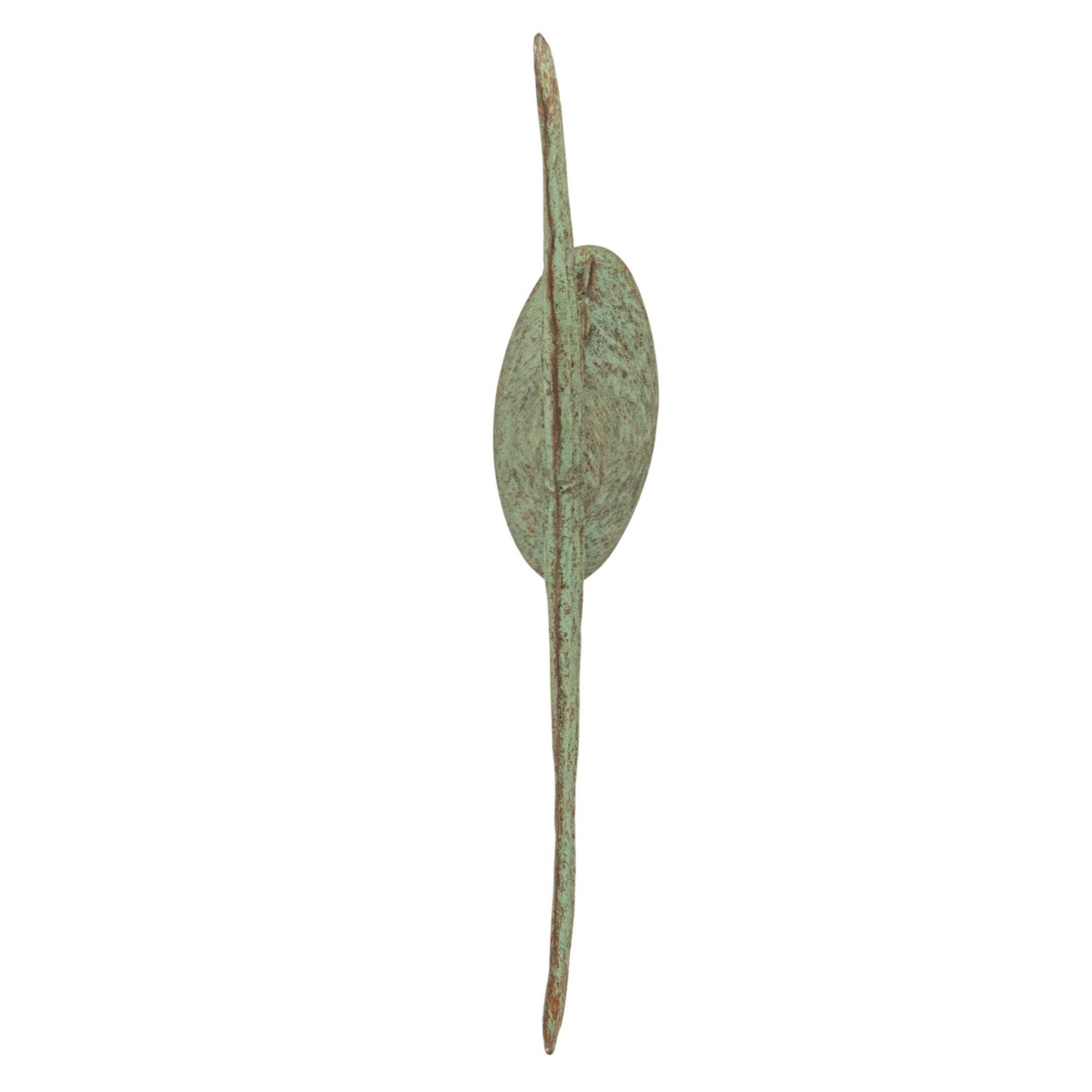 Hello Honey® 18" Distressed Aqua Tuna Tail Metal Wall Décor